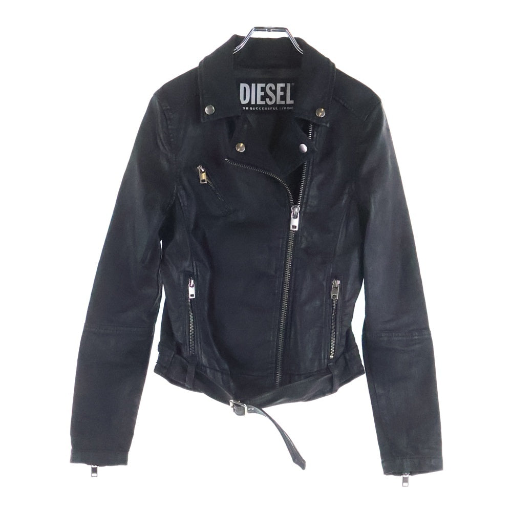 DIESEL(ディーゼル) レザーライダースジャケット レディース ブラック