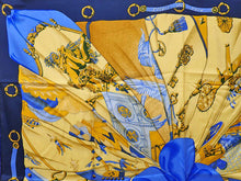 HERMES エルメス CARRE 90 カレ 90 soleil de soie シルクの太陽 Scarf