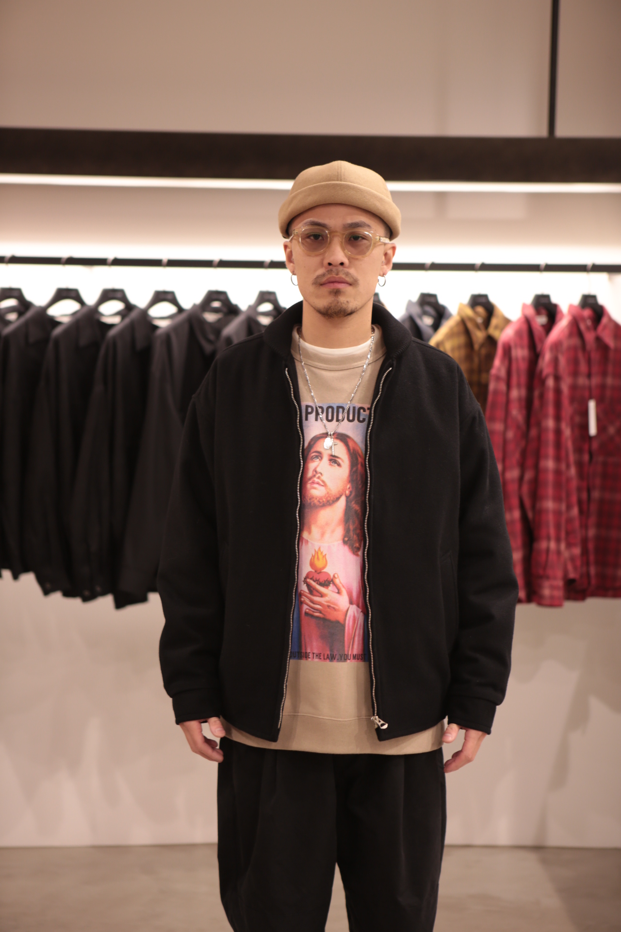 COOTIE / Wool Mossa Sports Jacket -Black- (CTE-19A215) | 80-HACHIMARU-