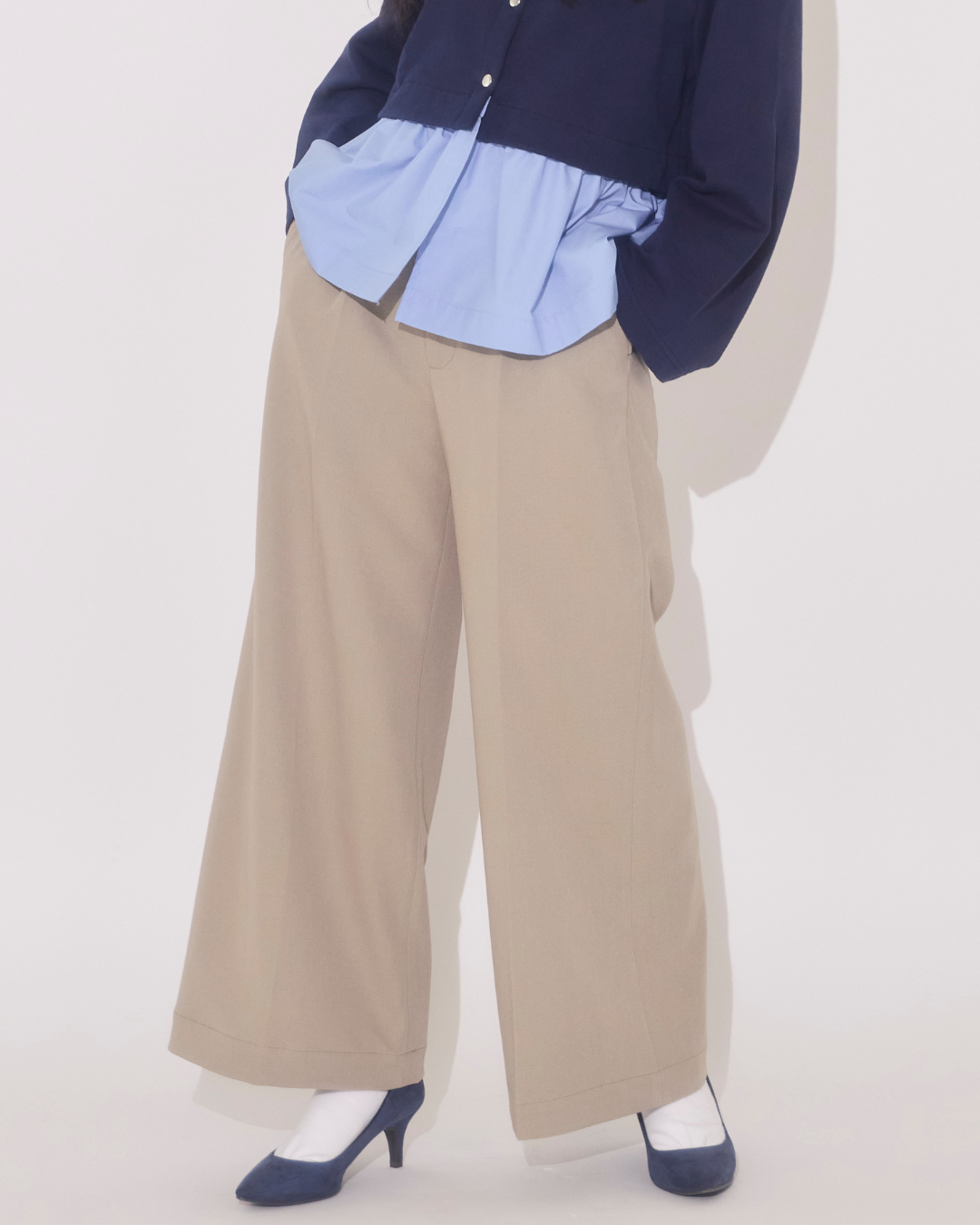 147_ichi_yon_nana】ツイルワイドパンツ｜｜低身長さん必見・小柄女性向け