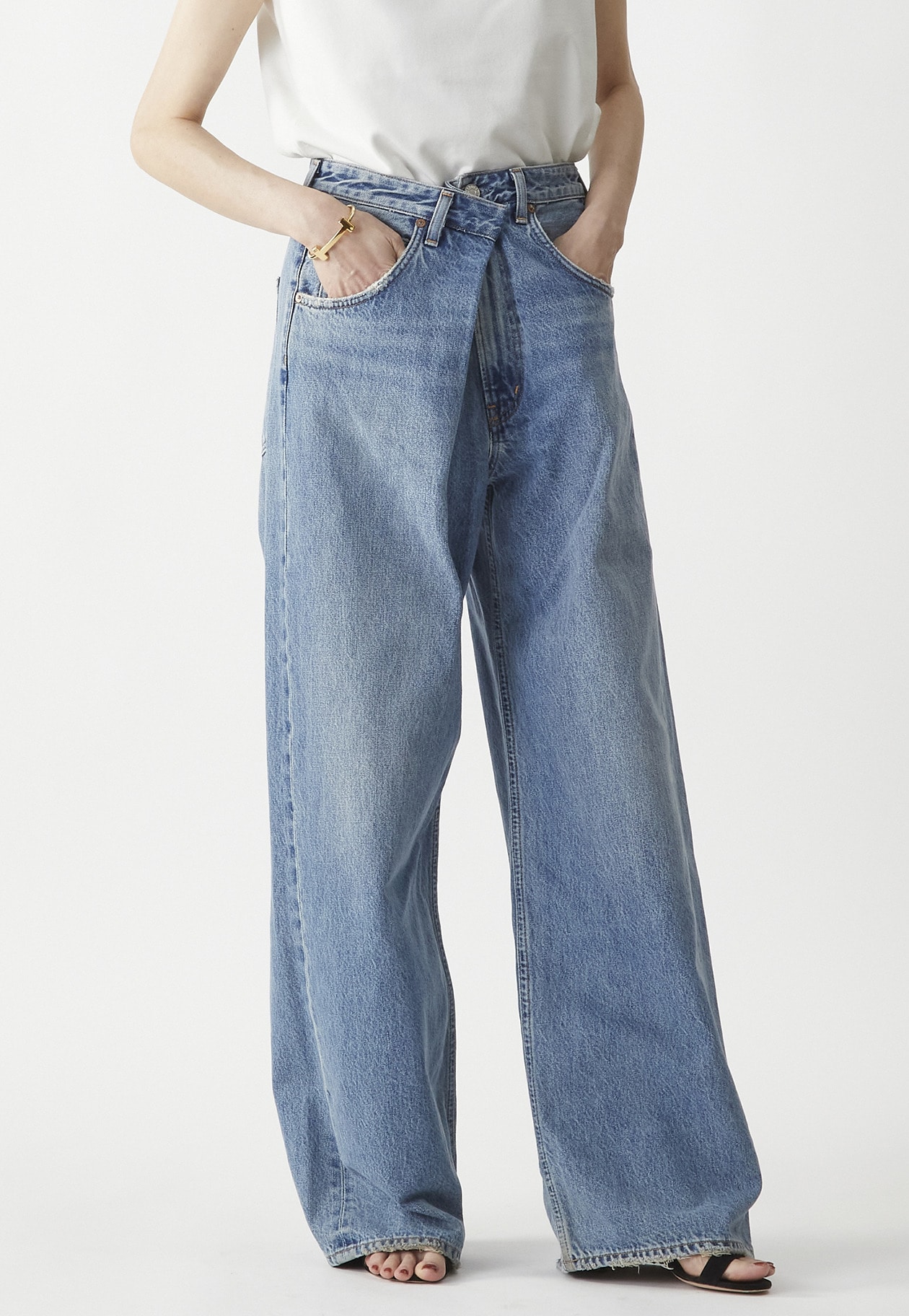 AGOLDE （エーゴールド―イー）＞“VANA FOLD JEAN”デニム