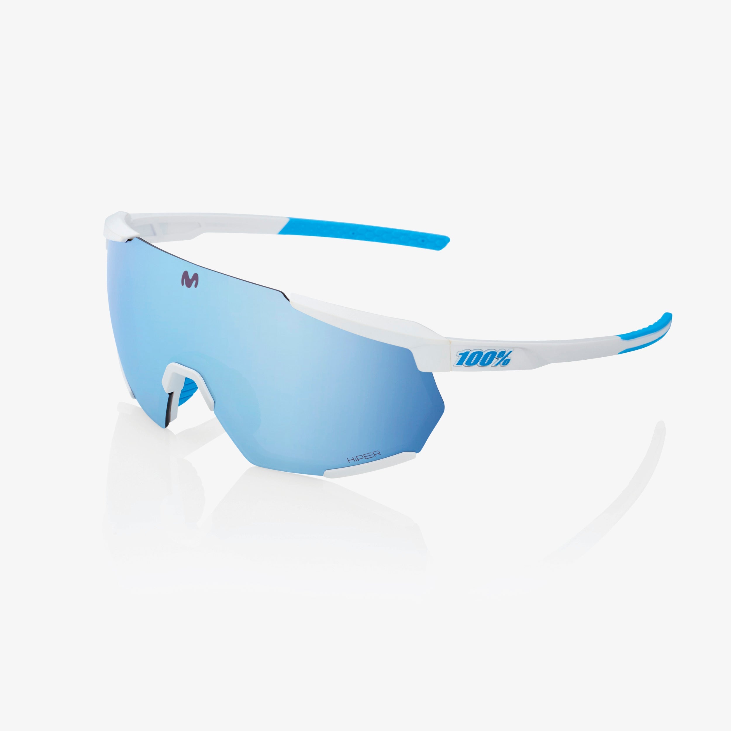 RACETRAP 3.0 SE Movistar Team White - HiPER Blue Multilayer Mirror