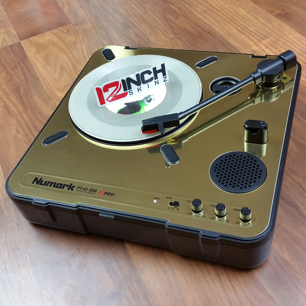 Numark PT-01scratch Turntable Skinz - Metallics - 12inchSkinz