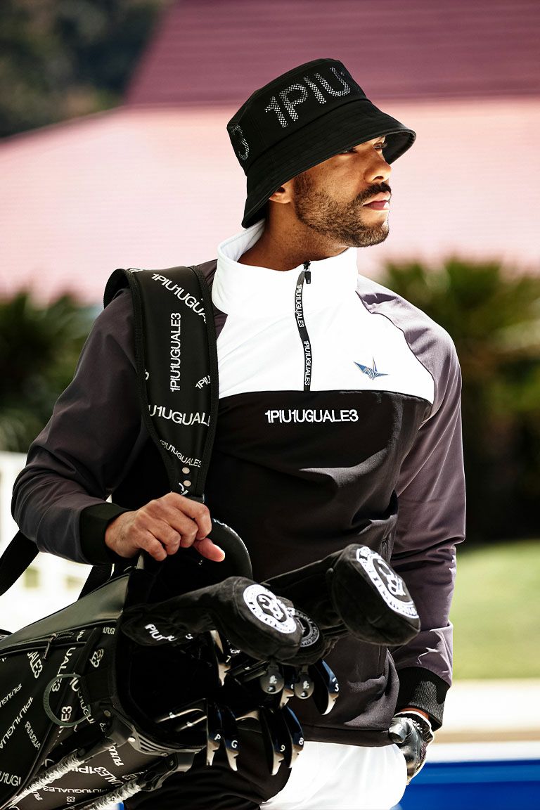 1piu1uguale3 GOLFウノピゥウノウグァーレト ハーフジップニット