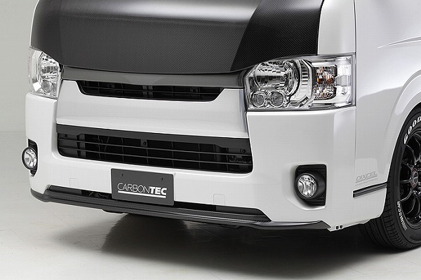 4型～現行モデルハイエース用 BOXY STYLE フロントバンパー カーボン