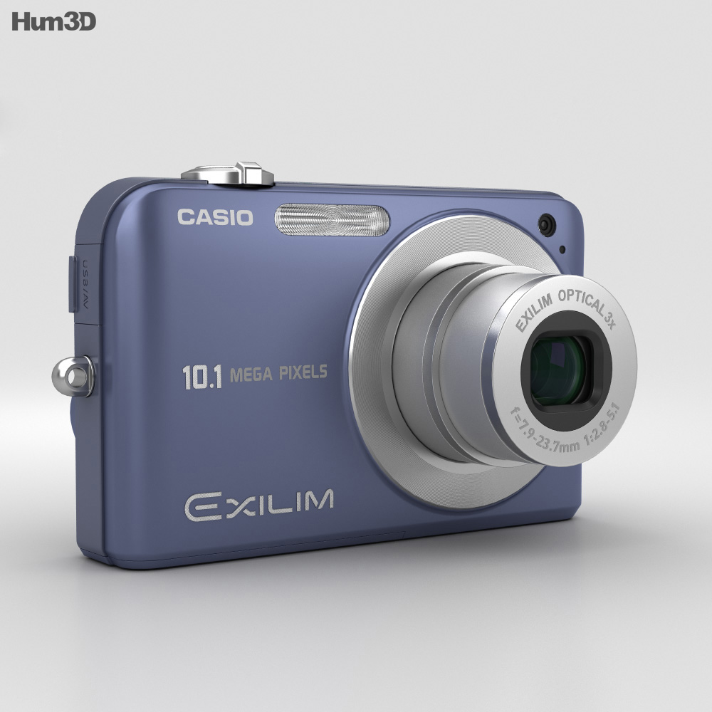 Casio Exilim EX- Z1050 Blue 3D model - Download Photo camera on