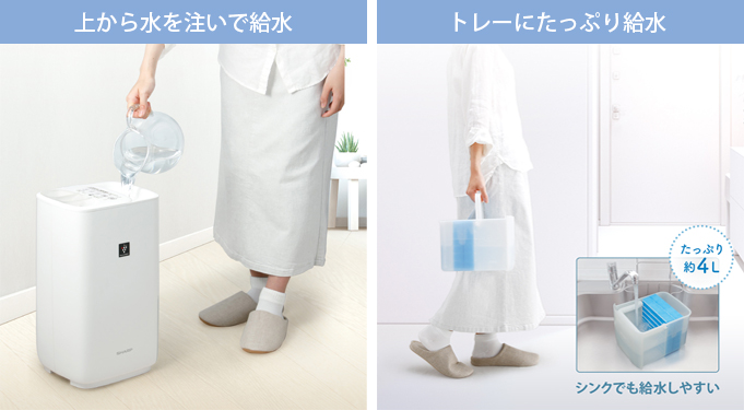 HV-S55-W シャープ プラズマクラスターハイブリッド式加湿器