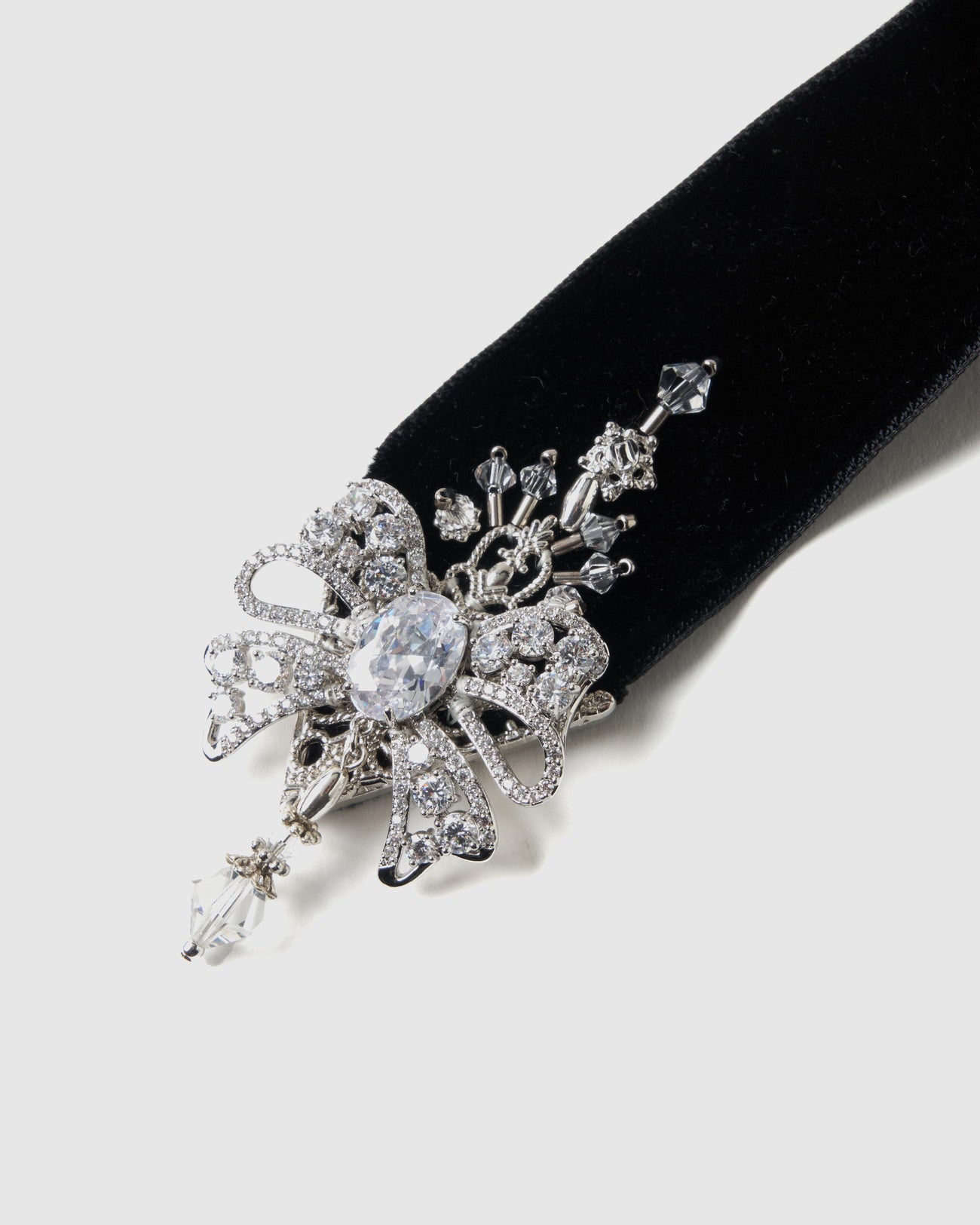 タナカダイスケ| ribbon bijou velvet long ribbon Black – tanakadaisuke