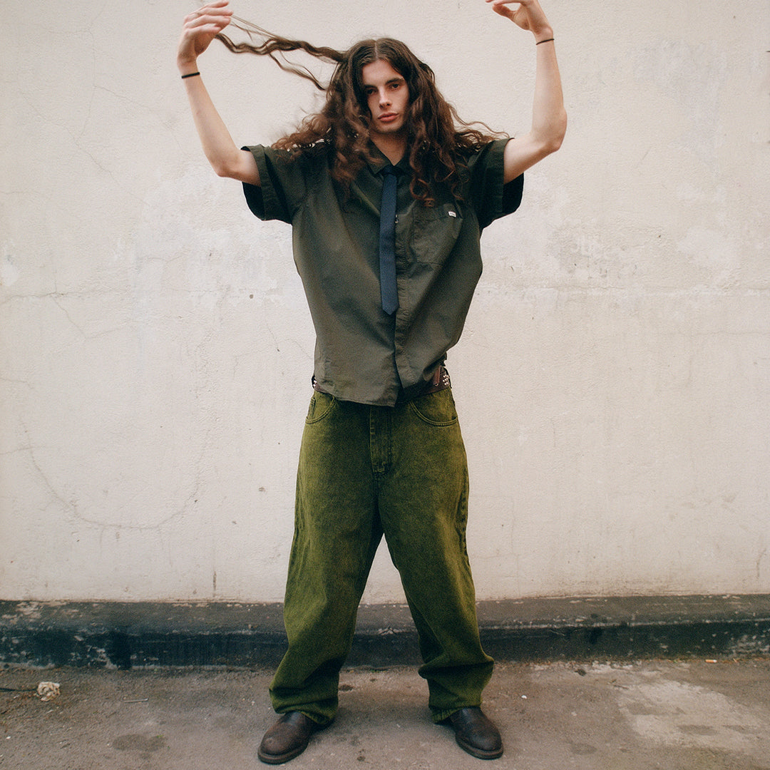 POLAR SKATE CO. | BIG BOY PANTS / GREEN BLACK | TACTICS JAPAN