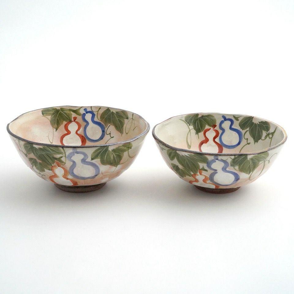 シリーズ以外・その他 粉引六瓢 夫婦茶碗〈2個〉 京焼・清水焼 |皿や鉢