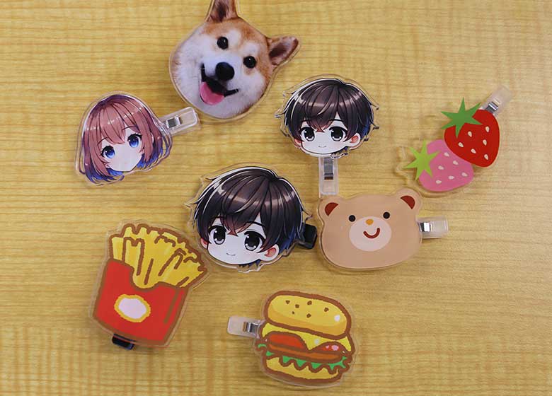 アクリルヘアクリップ | 雑貨OEMのタイヘイ化成