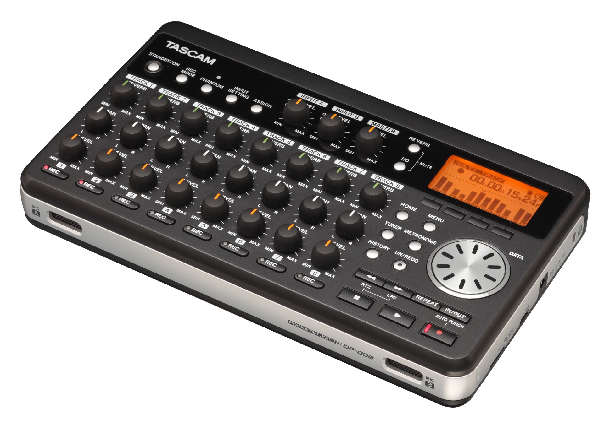 DP-008 | Compact 8-track Digital Portastudio | TASCAM - International