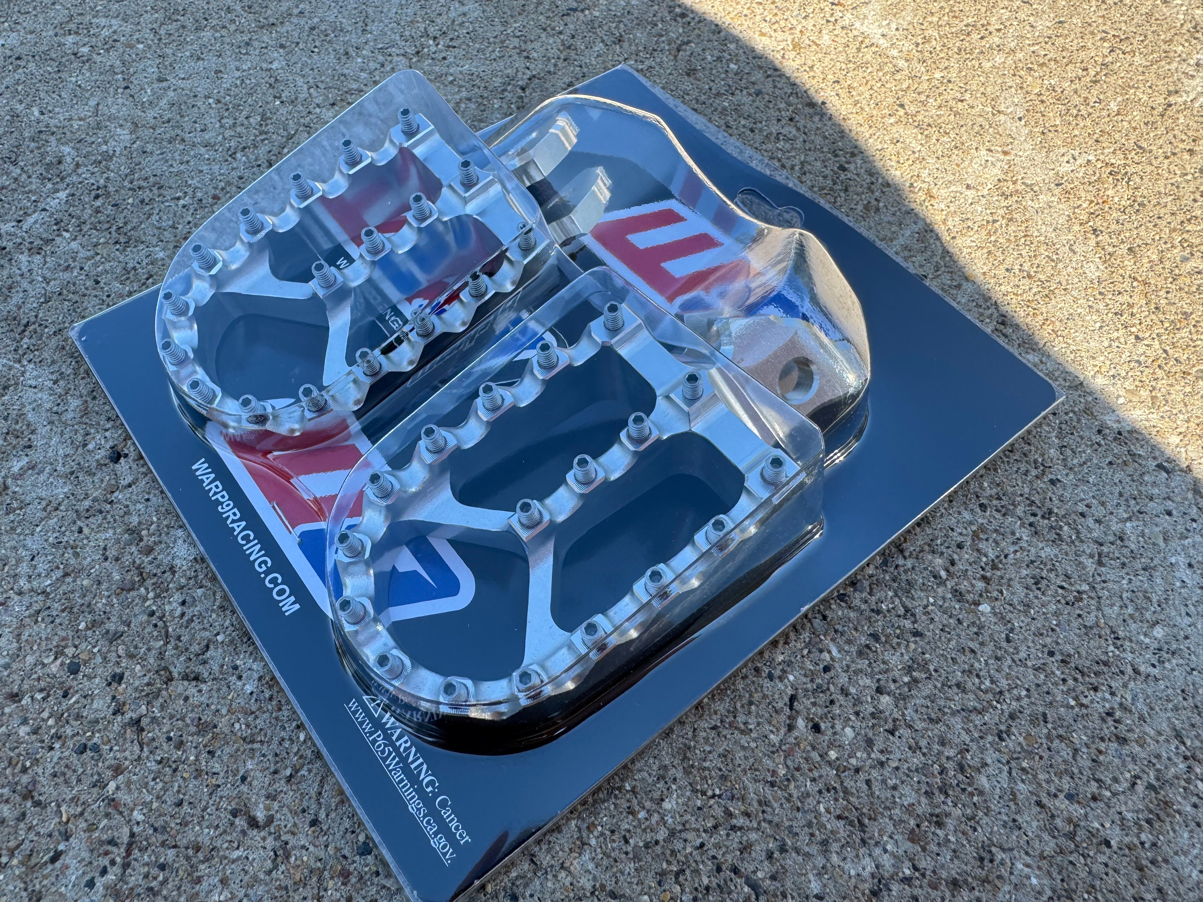 Warp 9 Upgraded Foot pegs for Talaria