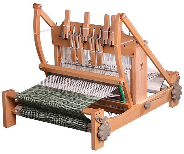 60cm 4枚と 8枚綜絖 シャトルレース卓上織り機 ラッカー仕上げ Ashfoad