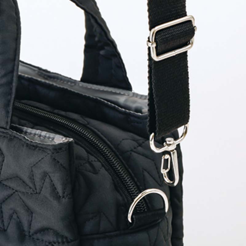 nano universe 10Pockets 軽量キルティングショルダーバッグBOOK POWER