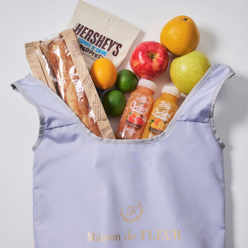 Maison de FLEUR COOLER SHOPPING BAG SET BOOK GRAYISH BLUE│宝島社