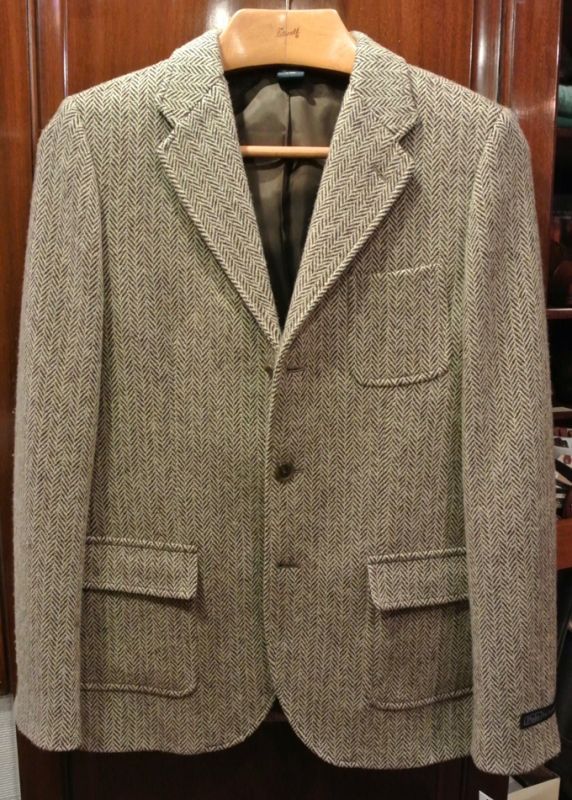 ポロラルフローレン 3ツ釦 ヘリンボーンツイードジャケット