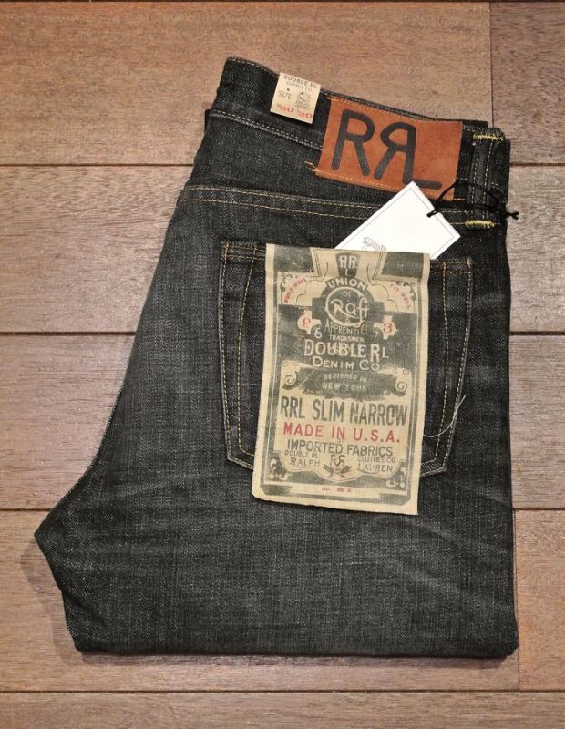 RRL ダブルアールエル ブラック デニムパンツ 