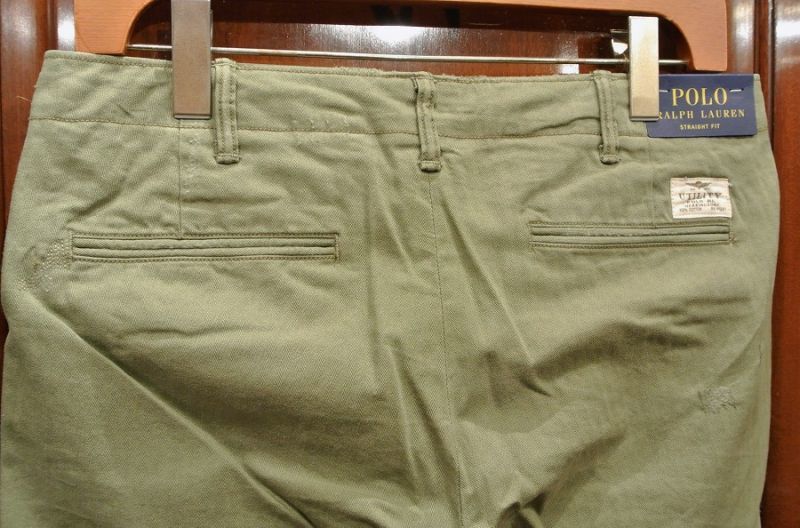 ポロラルフローレン ダメージ+リペア加工 HBT US ARMYタイプ ベイカー