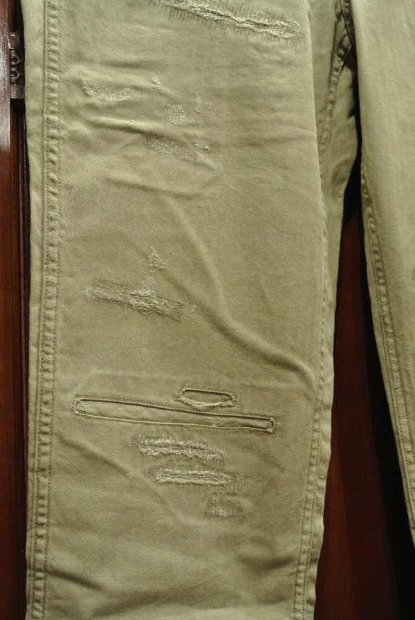 ポロラルフローレン ダメージ+リペア加工 HBT US ARMYタイプ ベイカー