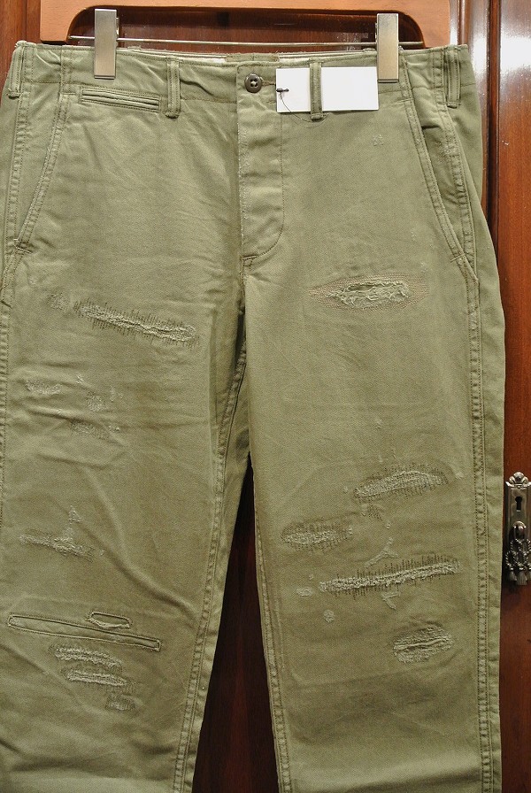 ポロラルフローレン ダメージ+リペア加工 HBT US ARMYタイプ ベイカー