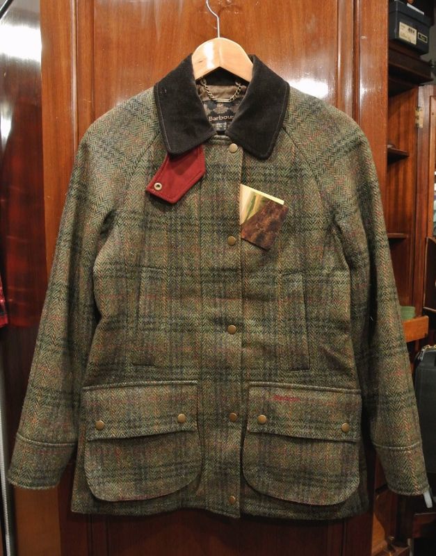 WOMENS】Barbour バブアー エドワースツイードビードネルジャケット (8
