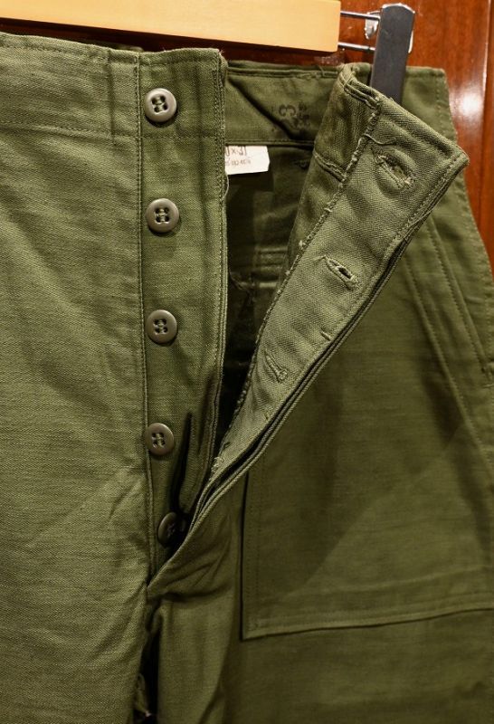 60s Dead Stock デッドストック U.S ARMY コットンサテン ベイカー