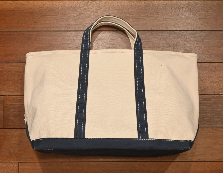 USED 80S L.L BEAN L.L ビーン トートバッグ (L/Natural×Blue