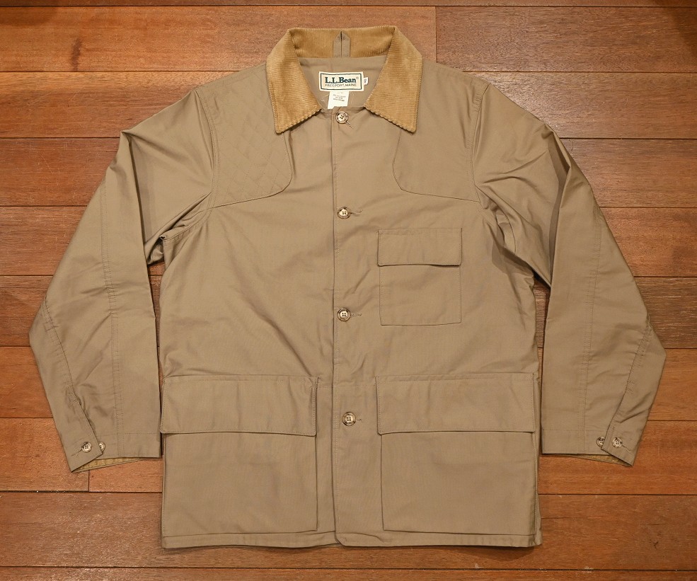 70s LL BEAN ハンティングジャケット ポリ+コットン(BEIGE/40