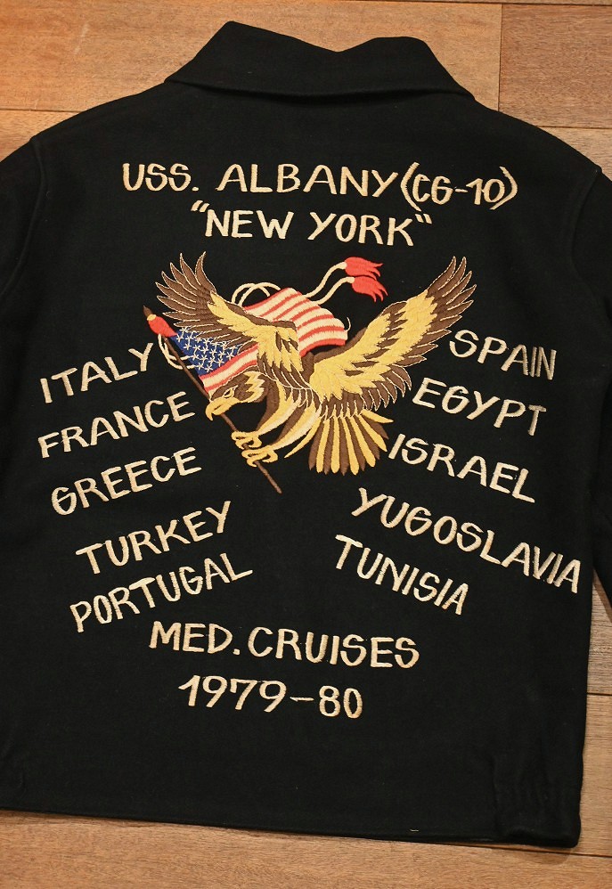 79-'80 U.S NAVY USS スーベニアジャケット ツアージャケット(36くらい