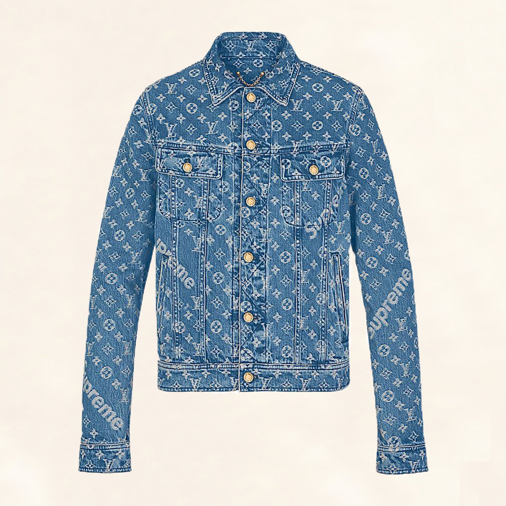 Louis Vuitton | Supreme Denim Monogram Jacket | 56– TC