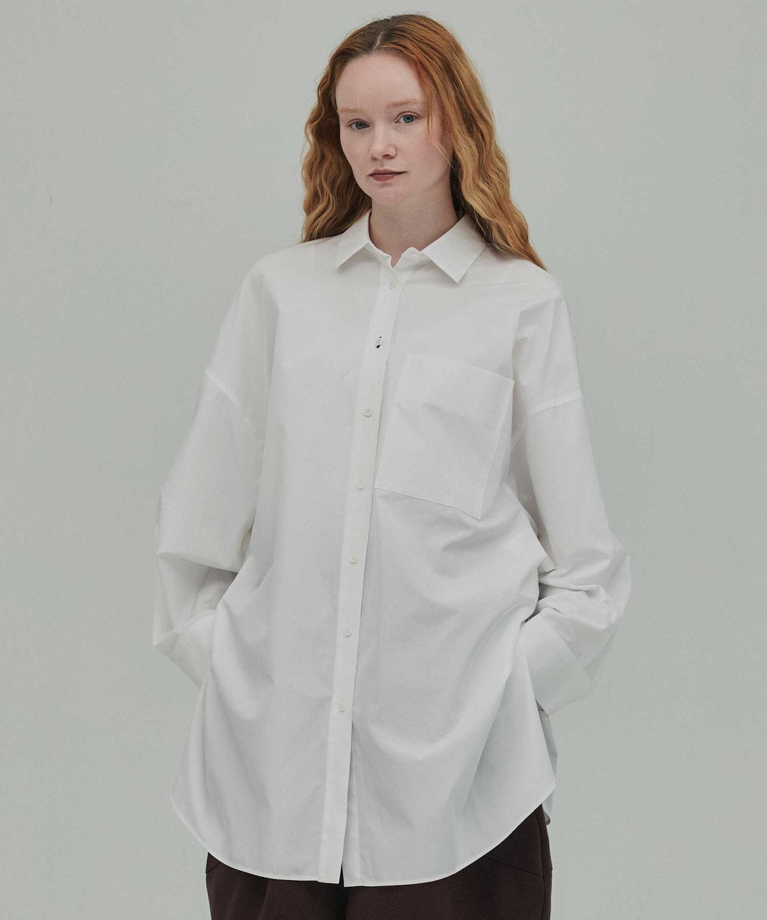 NAPE SHIRT(38 WHITE): ENFOLD: WOMENS｜THE TOKYO ONLINE STORE
