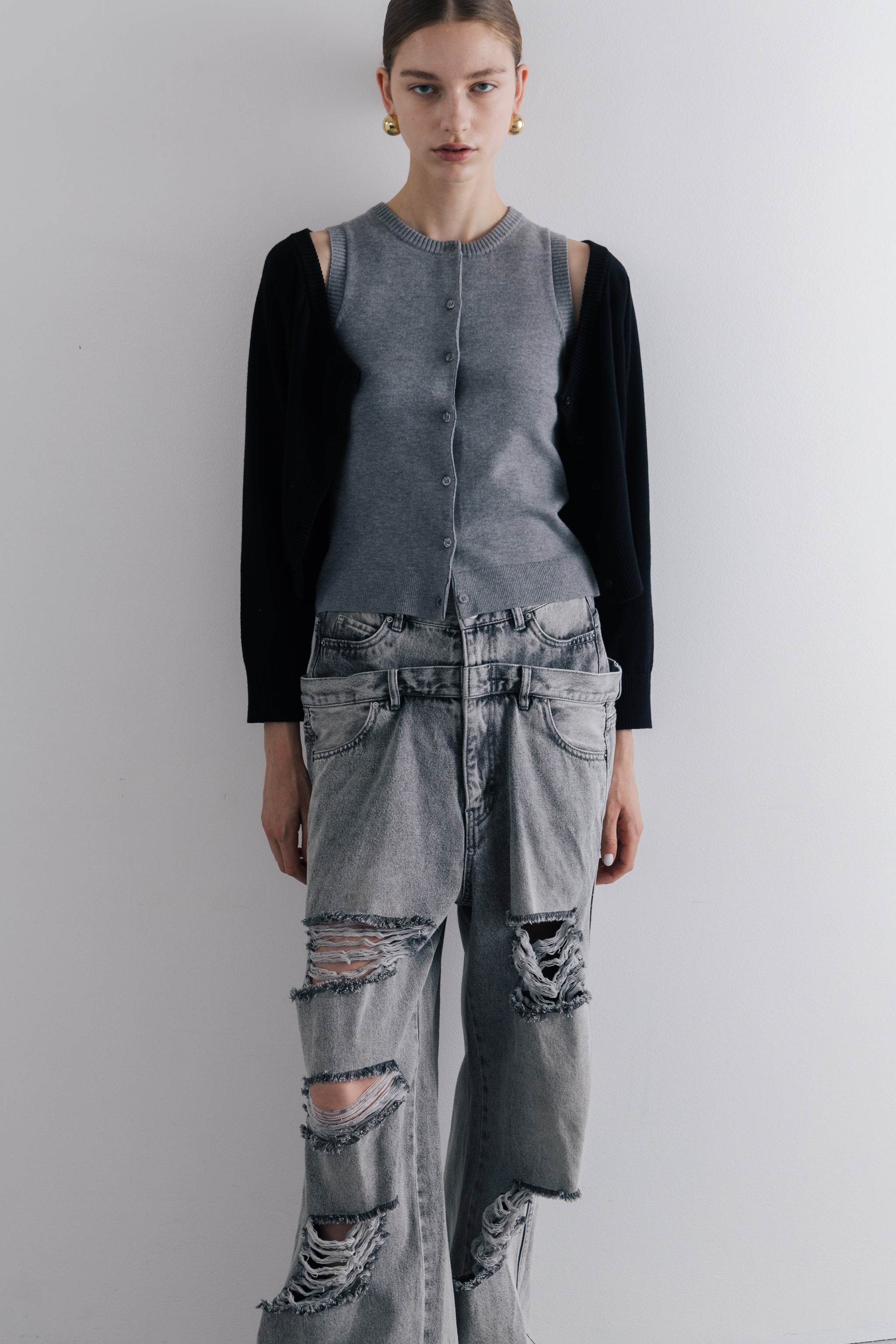 Lexington Double Belt Denim Pants – THE TOÉ