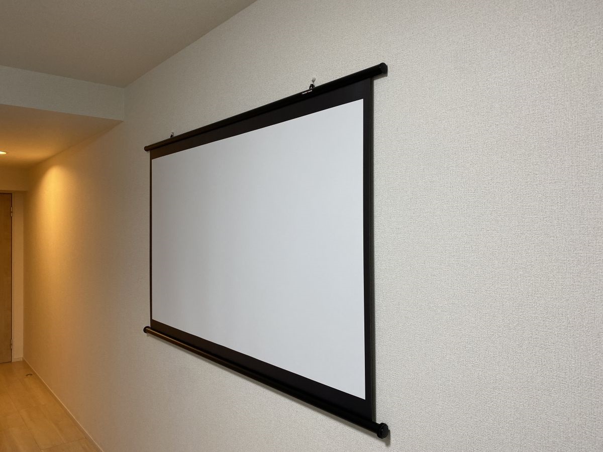 掛け軸 プロジェクター スクリーン 16：10 100インチ フルハイビジョン