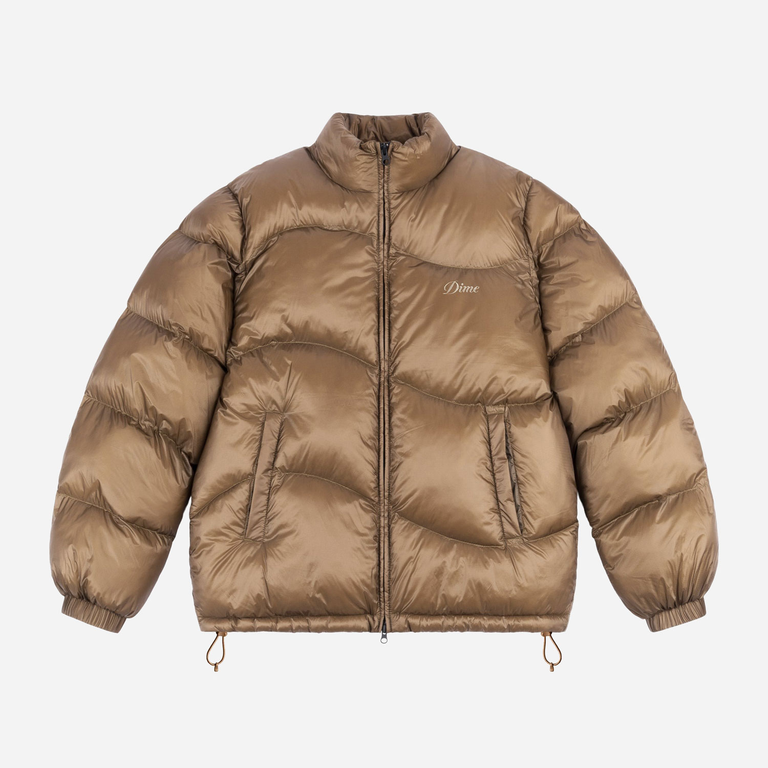Dime Classic Ripstop Puffer Jacket - Gold | The Cream Store