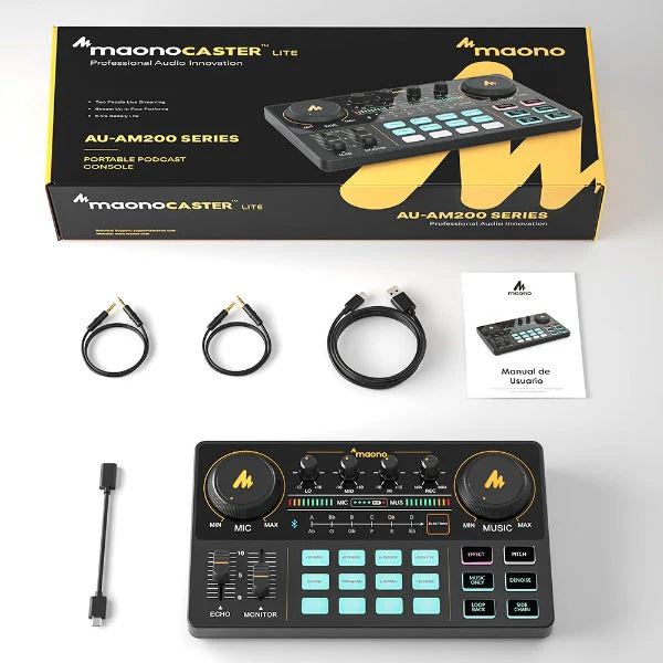 Maonocaster Lite All-In-One Podcast Production Studio – The Groove