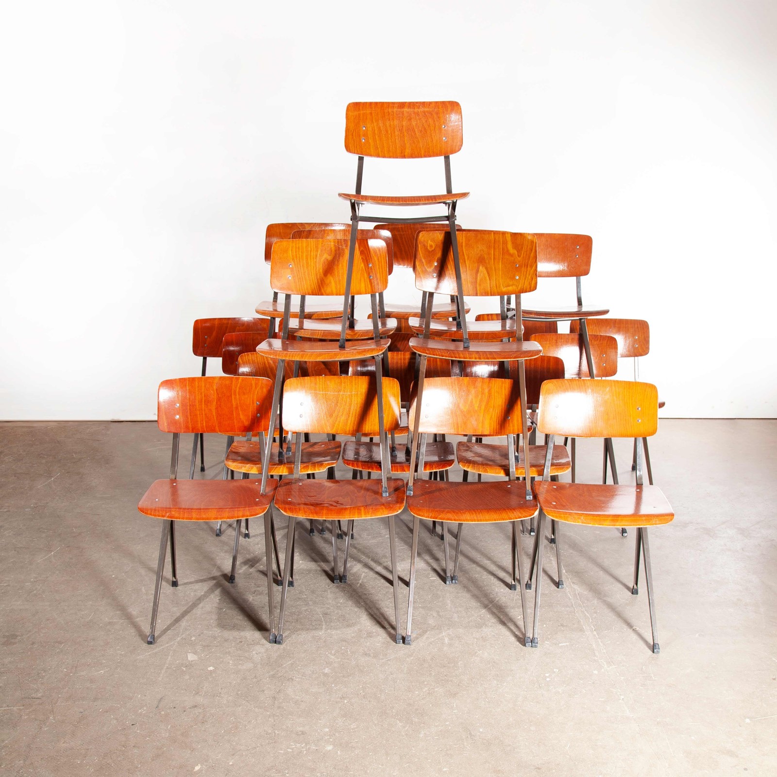 S201 Chair By Ynske Kooistra For Marko - Set Six - The Hoarde Vintage