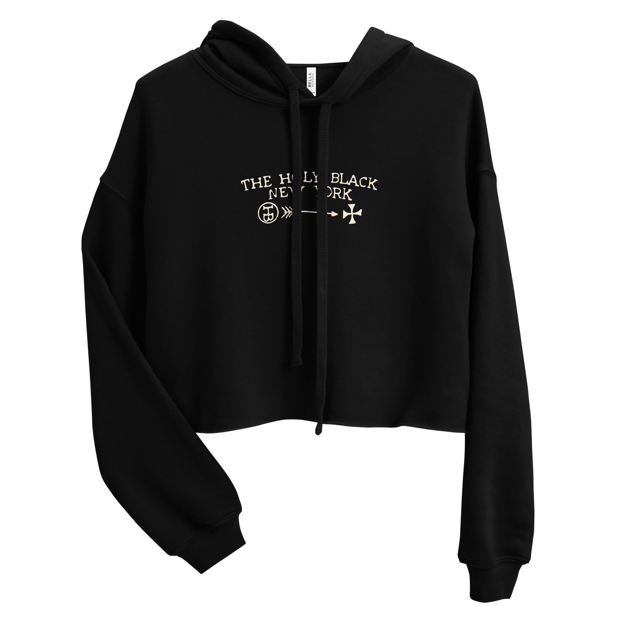 Crop Hoodie - The Holy Black Trading Co