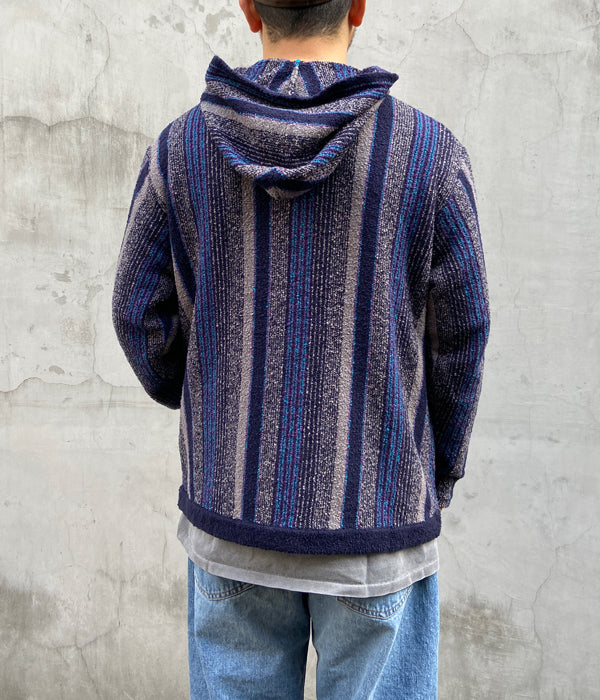 DESCENDANT/SPICOLI HOODED LS SHIRT (NAVY)