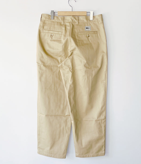 DESCENDANT/DC-3 TWILL TROUSERS (BEIGE)