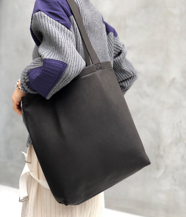 Aeta/DEER DOUBLE FACED TOTE L(BLACK)