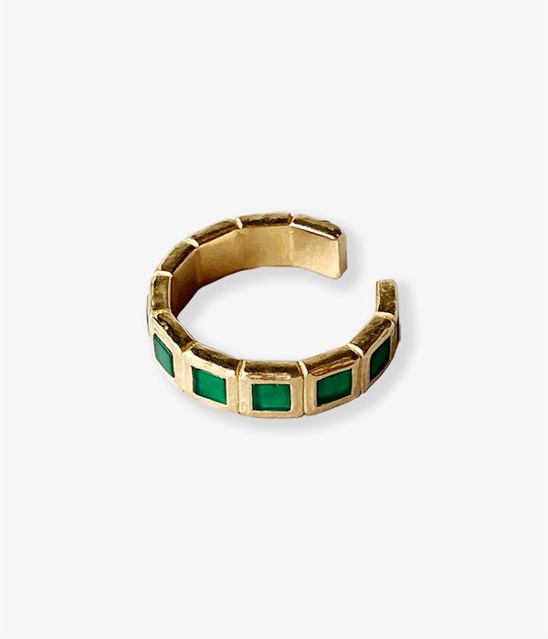 R.ALAGAN/SMALL TILE RING(GREEN)