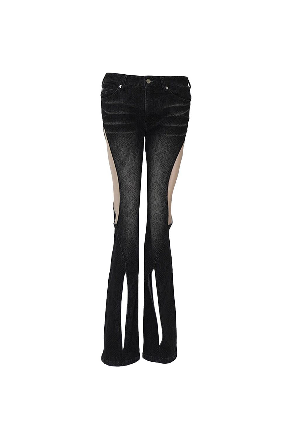 THEREDTHREAD / ザレッドスレッド】S cutting denim 3 lace