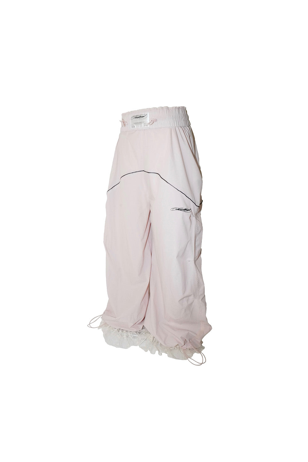 THEREDTHREAD / ザレッドスレッド】S nylon jersey pants lace