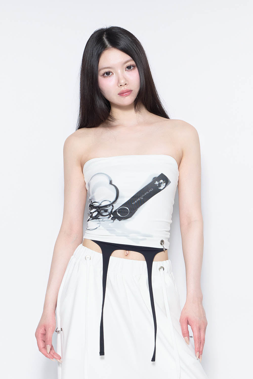 THEREDTHREAD / ザレッドスレッド】S garter bare shorts set