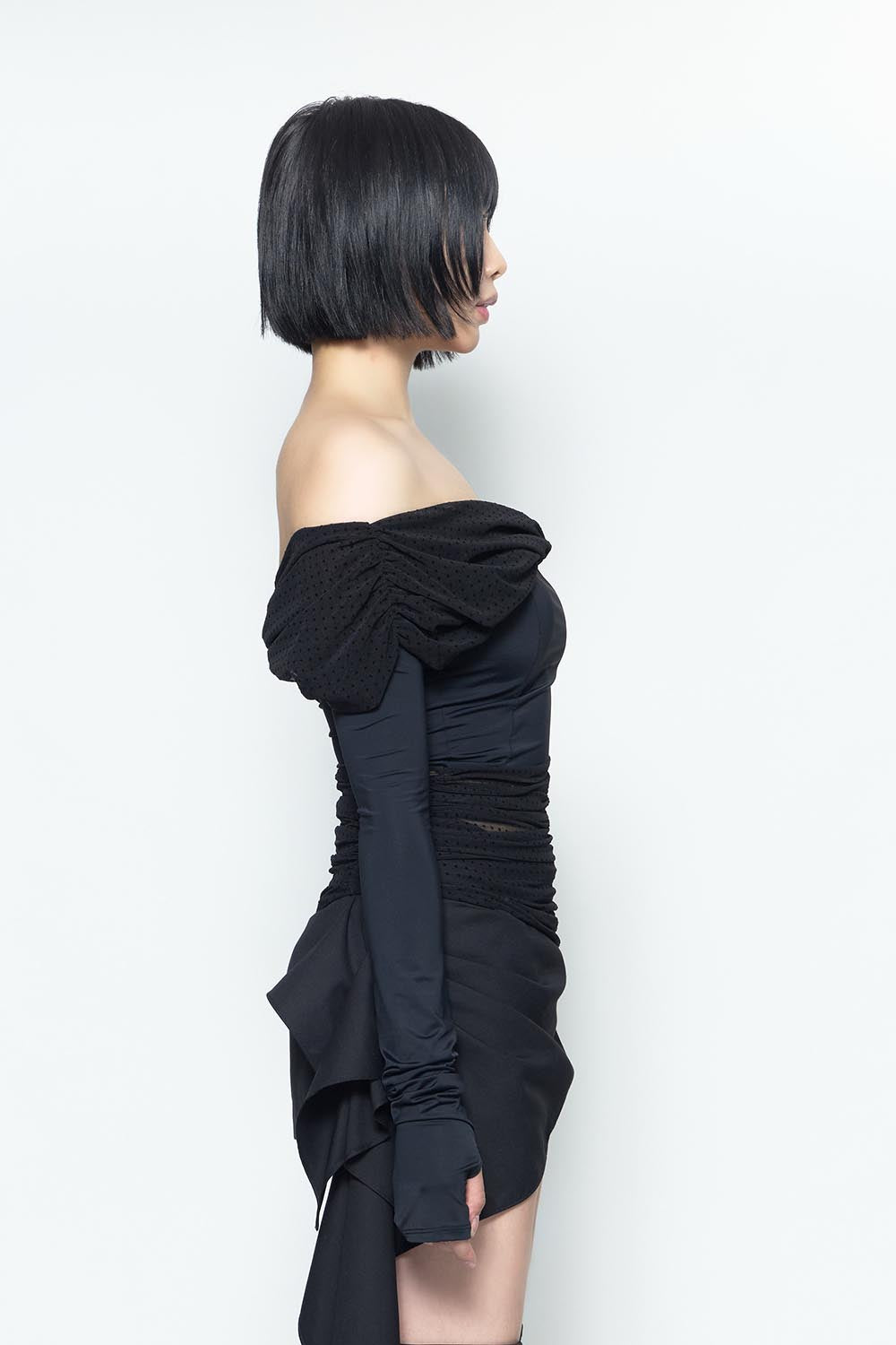 THEREDTHREAD / ザレッドスレッド】S dot off shoulder tops