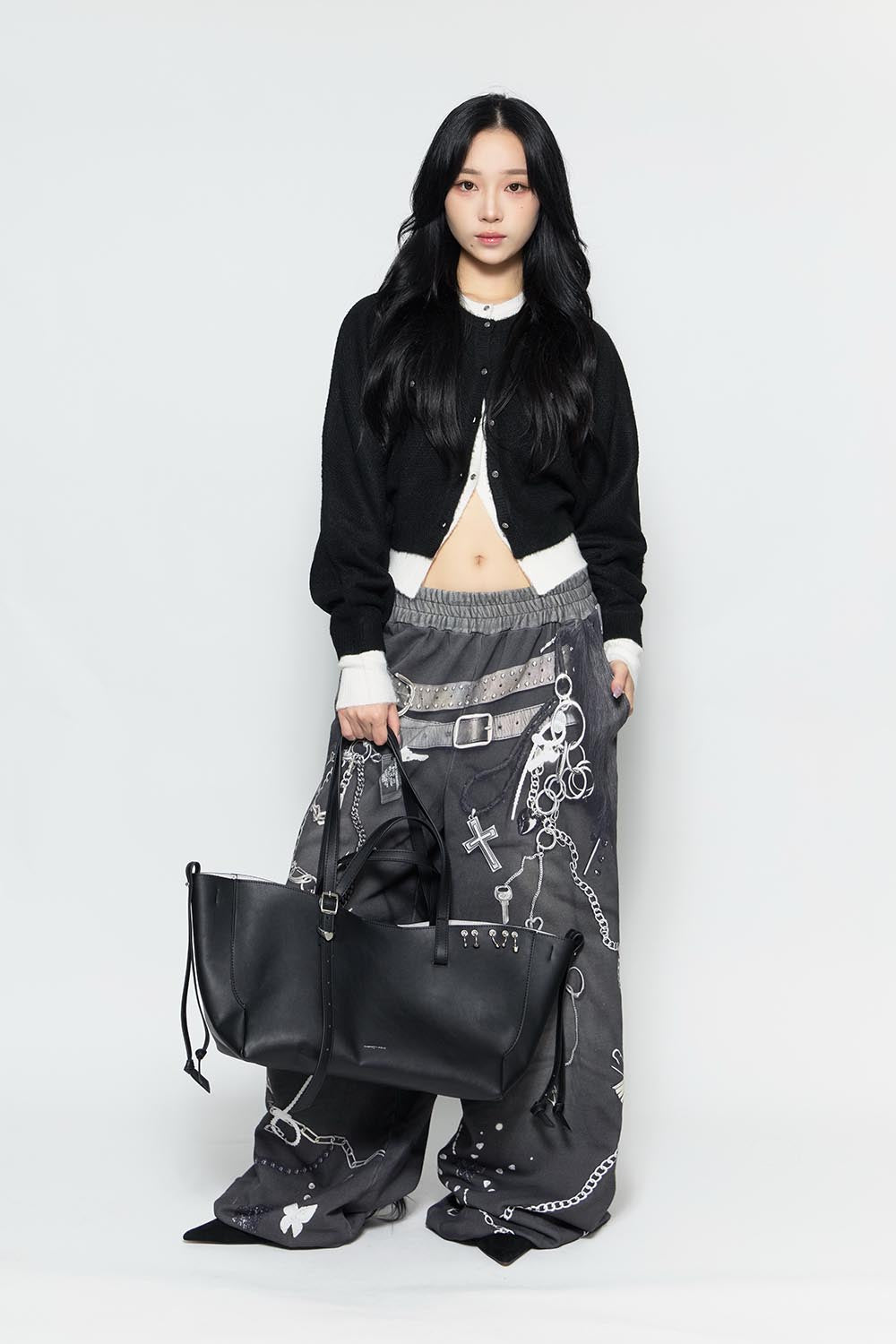 THEREDTHREAD / ザレッドスレッド】S heart tote bag large