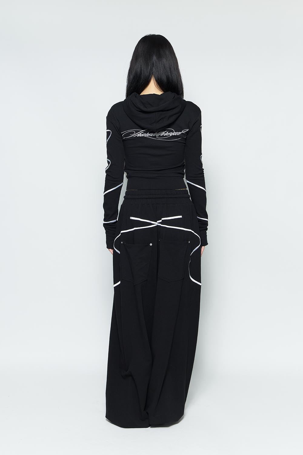 THEREDTHREAD / ザレッドスレッド】S embroidery ribbon pants