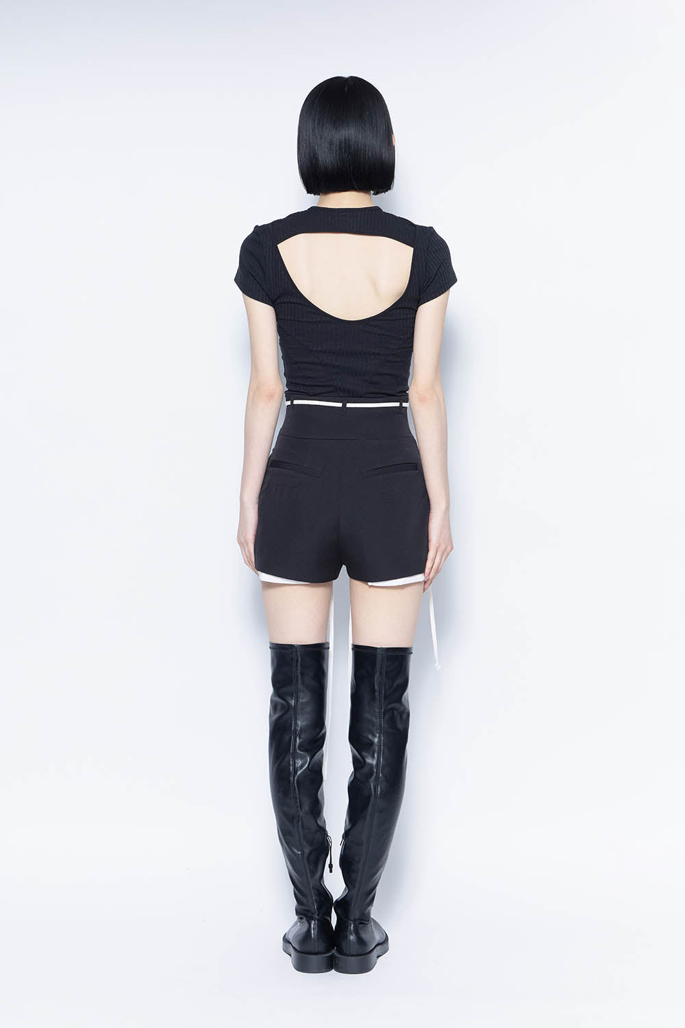 THEREDTHREAD / ザレッドスレッド】S lace up shorts