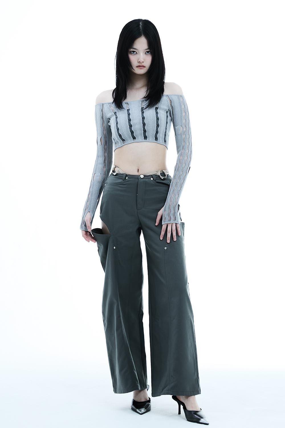 THEREDTHREAD / ザレッドスレッド】S cutting pants